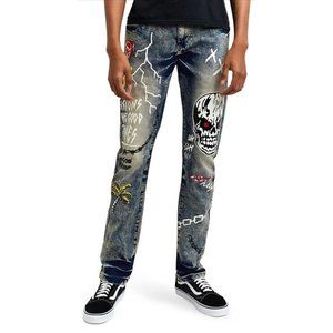 NWT Reason Skinny Jeans Move in Silence Skateboard‎ Streetwear 30Wx32L